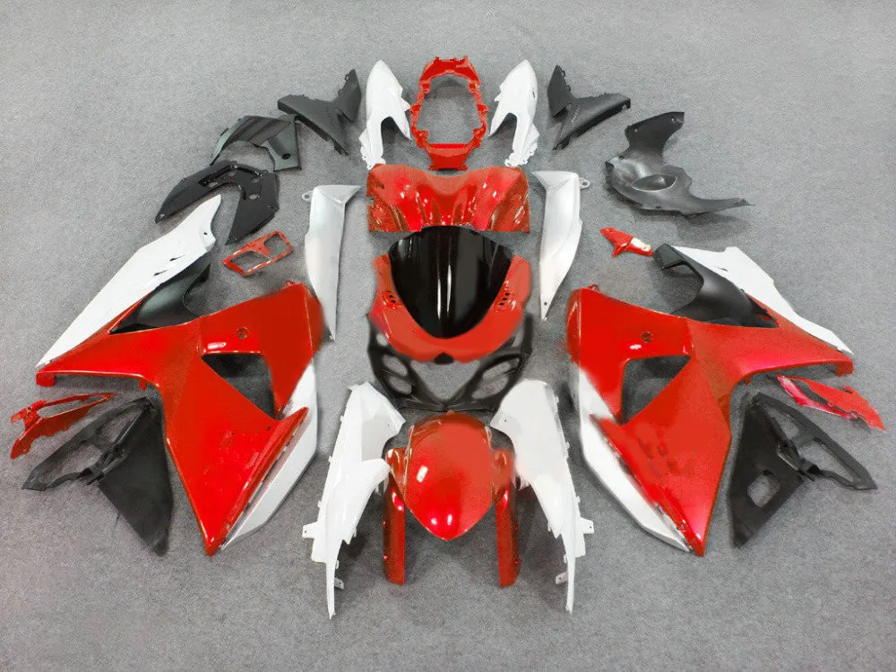 Injection mold Fairing kit for GSXR1000 09 10 GSX-R GSXR 1000 K9 2009 2010 Hot red white ABS Fairings set+gifts SZ16 | Автомобили и