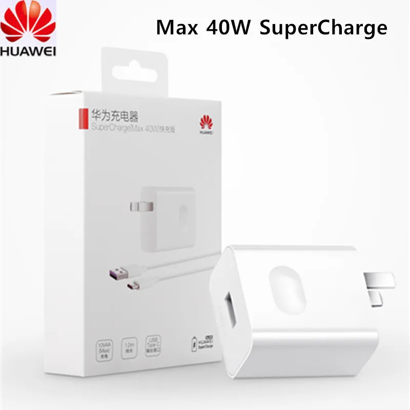 

Original 10V 4A HUAWEI Mate 20 charger SuperCharge 40w Fast Charge for P10 p20 Mate 9 10 pro Honor note 10 V10 V20 RS X magic 2