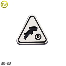 MB05 Рюкзак-трансформер из цинкового сплава, цинковый сплав металлическая бирка с логотипом для Кепка/кошелек