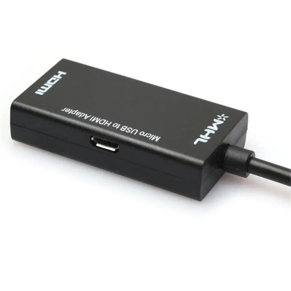 Micro USB к HDMI tv Out HD tv MHL Кабель-адаптер Черный Прочный Кабель-адаптер для телефона или планшета Smart Devices портативный