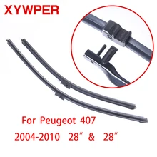 Щетки стеклоочистителя XYWPER для peugeot 407 2004 2005 2006 2007 2008-2010 2"+ 28" Автомобильные аксессуары мягкие резиновые лезвия очистителей лобового стекла автомобиля