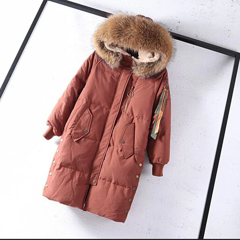 Capuchon Grand De Long Fourrure Le Blanc Femme Parka À Bas Veste Vers Femmes Laveur 2018 blanc D'hiver Raton Duvet Nouveau Chaud Manteau Noir Épais Et Naturel Canard camel Réel xOtEwrqS7x