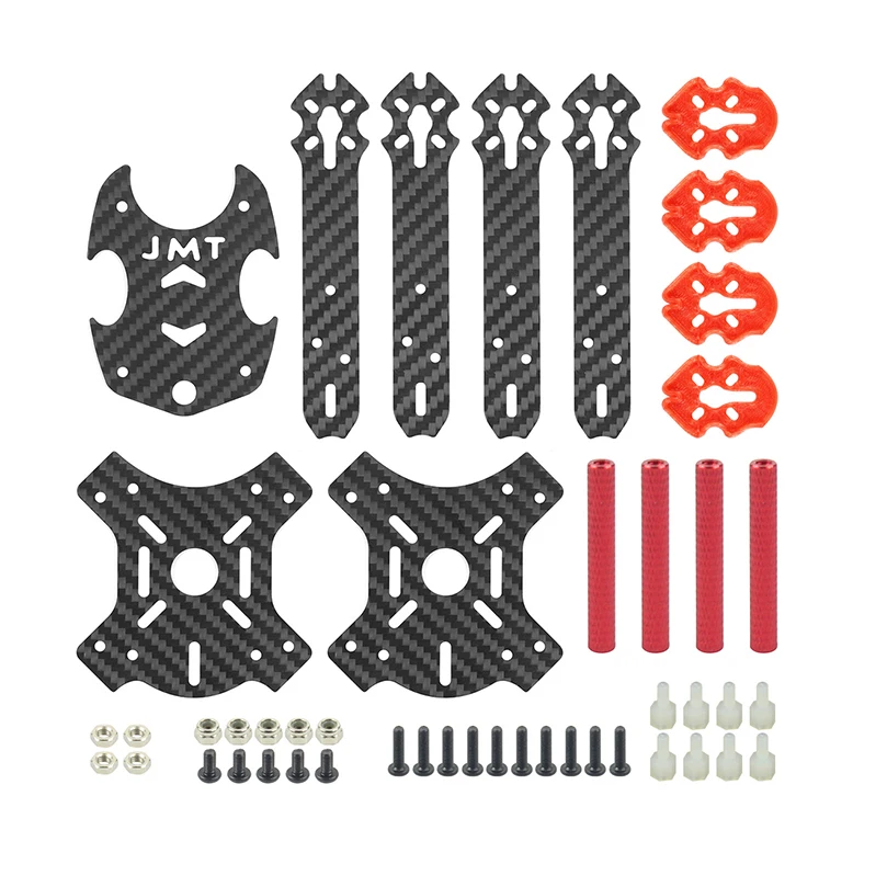 

JMT 205mm J205 3mm Arm Carbon Fiber Frame Kit X Structure 4-Axis for Freestyle DIY RC Quadcopter Mini Drone FPV