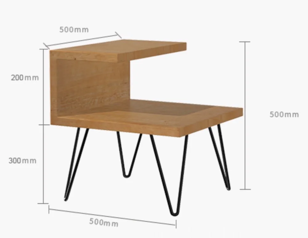50x50x50cm канадская древесина fir скандинавский прикроватный сборочный Шкаф простой
