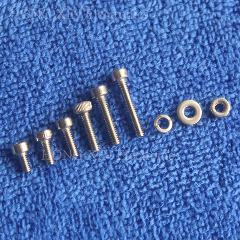 600pcs/set M2 304 Stainless Steel Hex Socket Screws Bolt With Hex Nuts Washers Assortment Kit Set Hardware