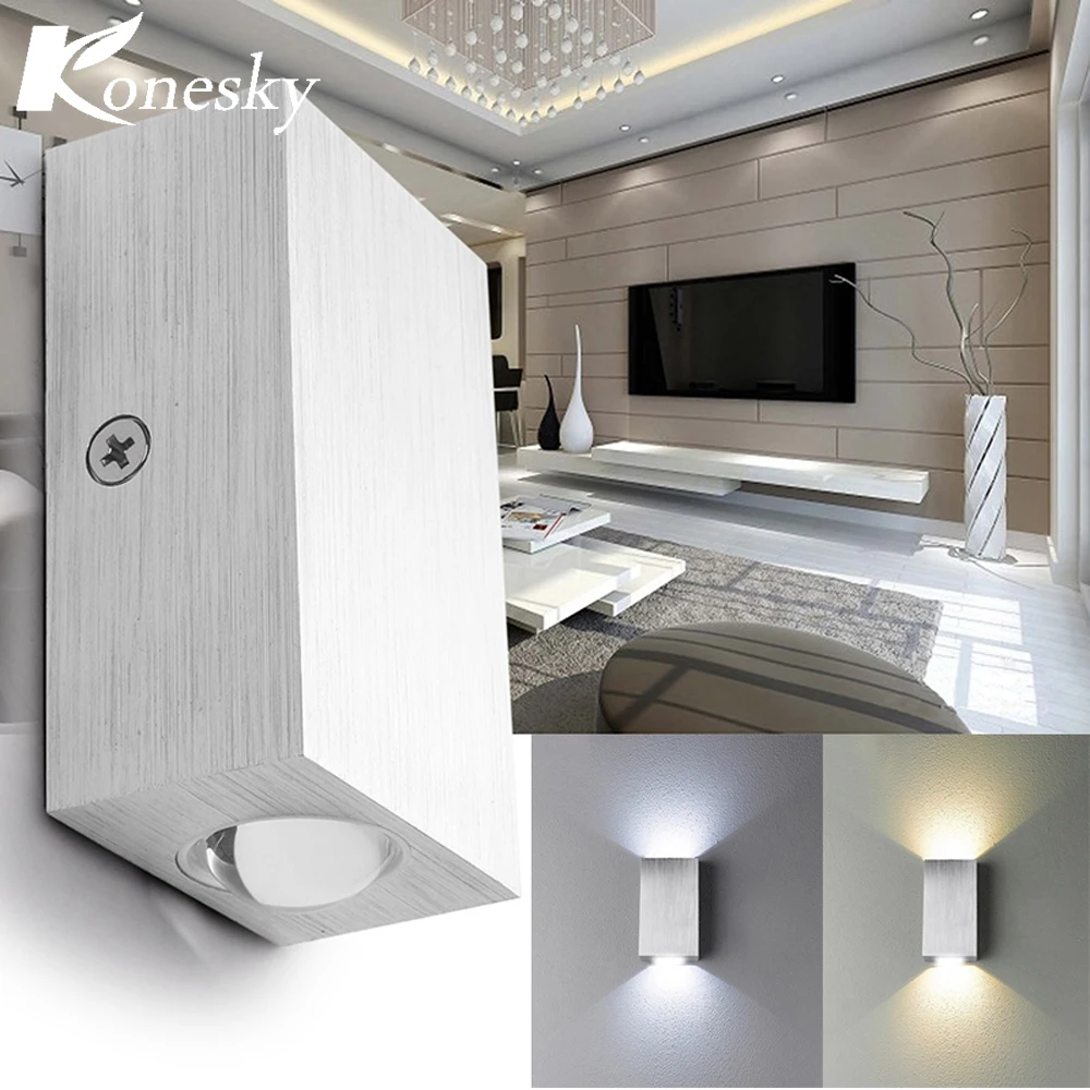 Настенная квадратная светодиодная лампа 2 Вт 110 В 220 В|lamp sconces|led wall lightwall light |