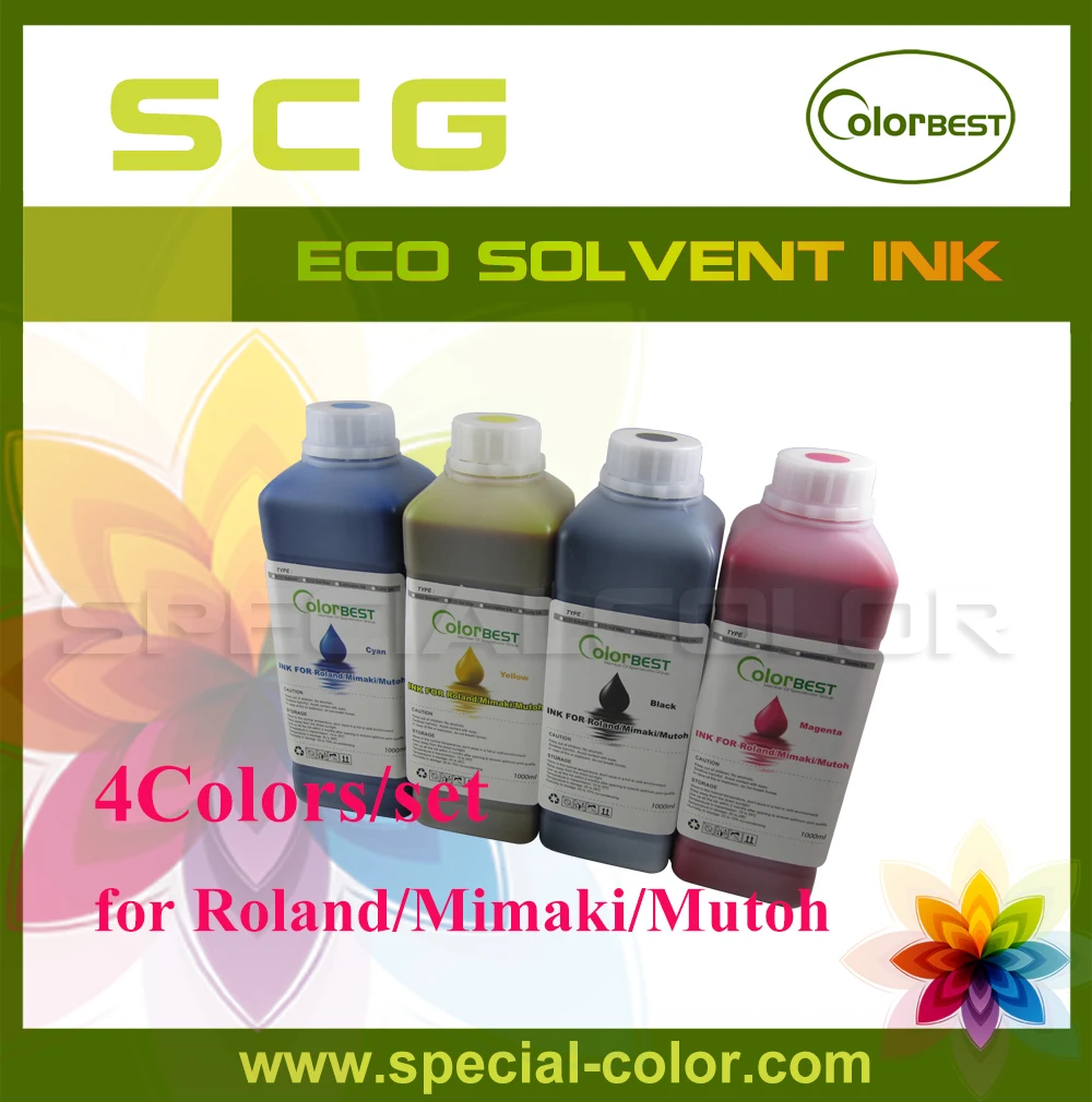 

Chinese Manufacturing Bottle ink/Eco Max Ink for Roland/Mimaki/Mutoh 4colors/set