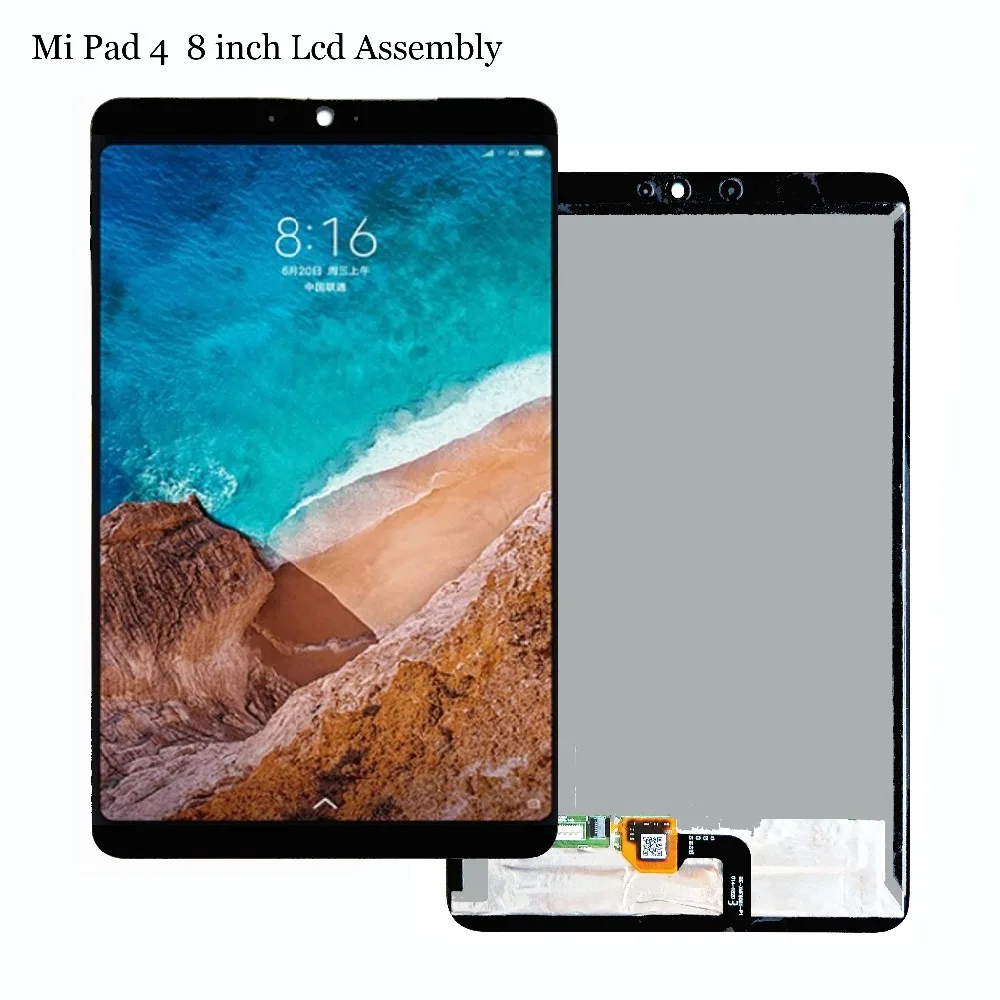 Pantalla LCD de 8 pulgadas para Xiaomi Mi Pad 4, montaje completo de digitalizador con pantalla táctil, M1806D9E, M1806D9W