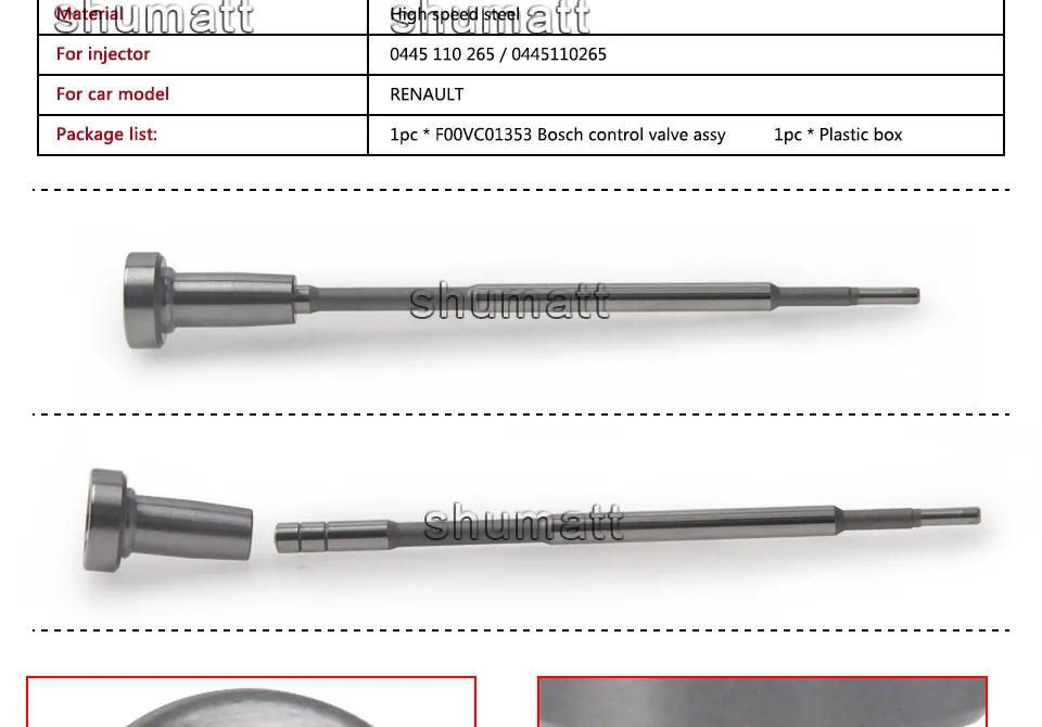 4 шт. F00VC01353 F 00 в C01 353 инжектор дизельного топлива Common Rail Регулирующий клапан Набор для 0445110265 0445 110 265