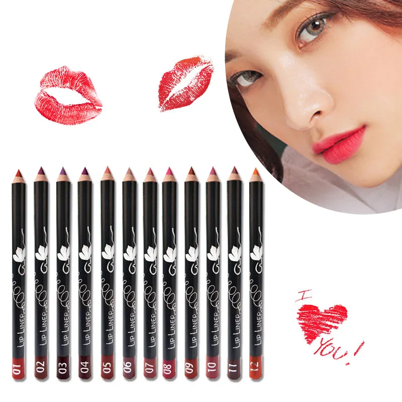 Buy Professional Matte Lipliner Pencils Set Waterproof