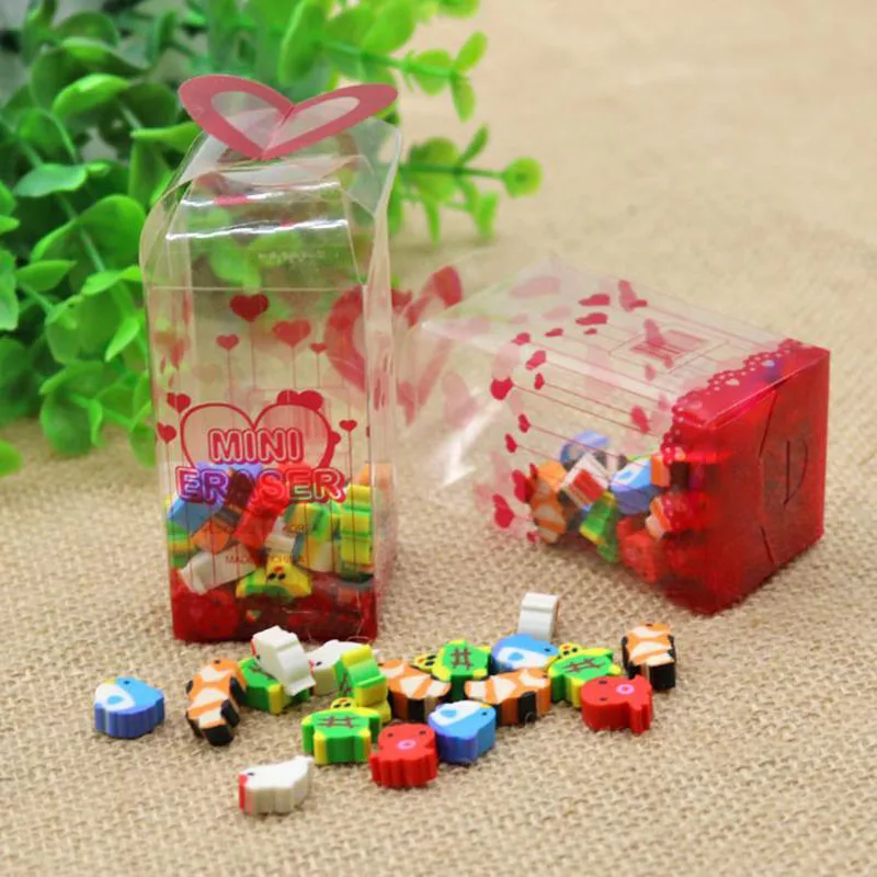 

1 Pack Kawaii Mini Eraser Cartoon Animals School Office Supplies Rubber Eraser Christmas Gift for Kids