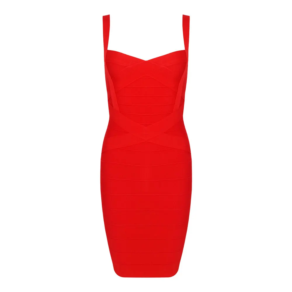 BEAUKEY красные тонкие лямки вязаное обтягивающее платье на резинке Милое сексуальное женское облегающее платья оптом XL