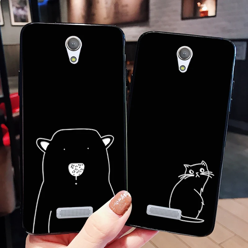 

Silicone Printed Animal Cases For Gionee S5.1 Fly IQ4516 Funny Cat Dog Bag Back Cover For Highscreen Tasty / Power Five (5) Pro