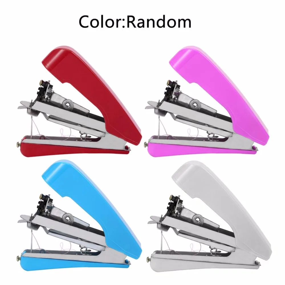 

2017 New Arrivel 1pcs Mini Travel Use Popular New Portable Cordless Mini Handy Hand-Held Clothes Fabric Sewing Machine
