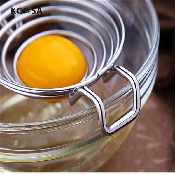 Kкаса KC-EF010 304 из нержавеющей стали яичный желток Белый разделитель фильтр для кухонных инструментов гаджеты Инструменты для яиц