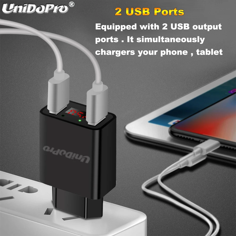 Светодиодный дисплей 2-USB EU Plug 2.2A Max AC зарядное устройство для ASUS Zenpad 3S 10 Zenpad 7 8 10-в серии планшет быстрая зарядка адаптер