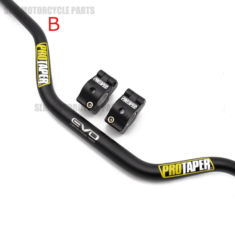 28mm 1-1//8Fat Handlebars Motorcycle Handle Bars Replacement for Dirt Pit Bike CRF CR YZ WR KX KLX RM RMZ RMX DRZ Black