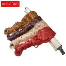 Wjj12070/1 p Xi Rocks вьющиеся синтетические волосы на заколках для наращивания для черных женщин парик длинные парики на заколках