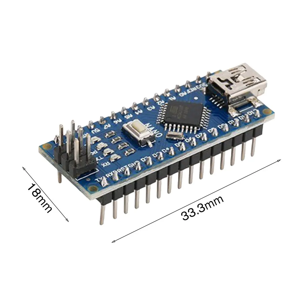 Nano ATMEGA328P Mini USB с Загрузчиком совместим с Arduino Nano V3.0 контроллер CH340 USB драйвер 16 МГц