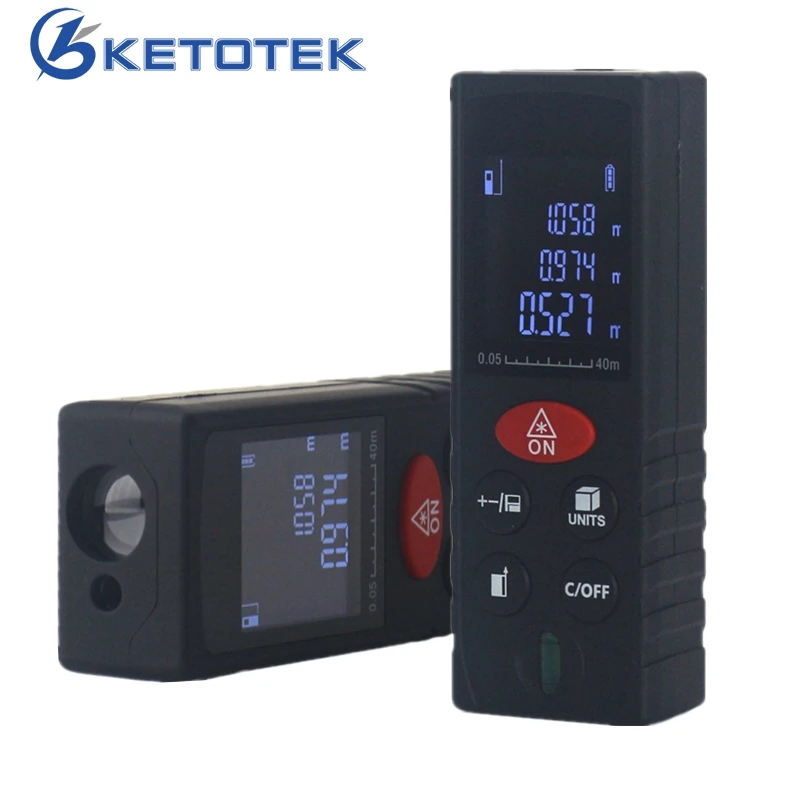 

Digital Laser Distance Meter Measure Tape Laser Rangefinder with Area Volume Measuring Instruments Range Finder 40m 60m 80m 100m