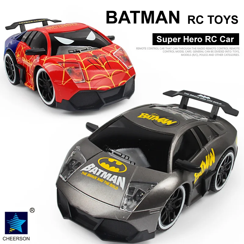 Super Hero Bat Car Toys 4CH Romote Control Car Vehicle Children Kids Eletric RC Toys Gift