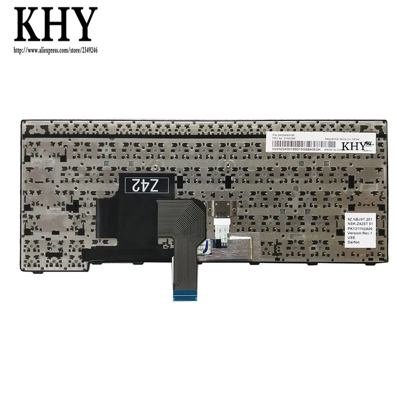 US клавиатура для ThinkPad E470 E470C E475 FRU 01AX000 01AX040 01AX080 PN внутренней катушкой, SN20K93235 PK1311N3A00