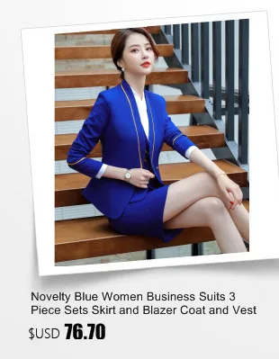 Высокое качество ткани Формальные блейзеры и куртки пальто с длинным рукавом для женщин Бизнес Рабочая одежда форменный блейзер верхняя одежда топы