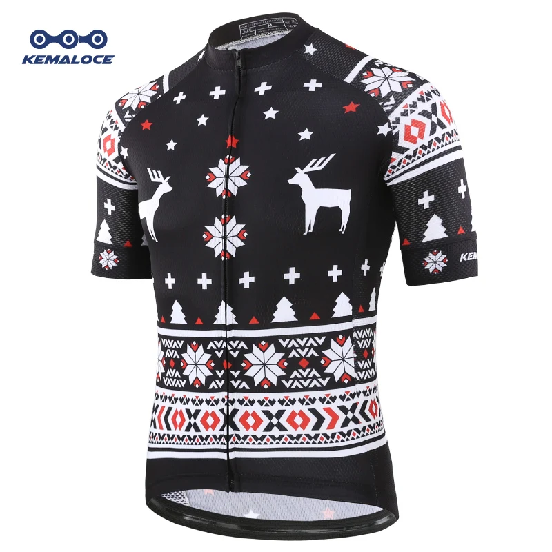 christmas cycling jersey
