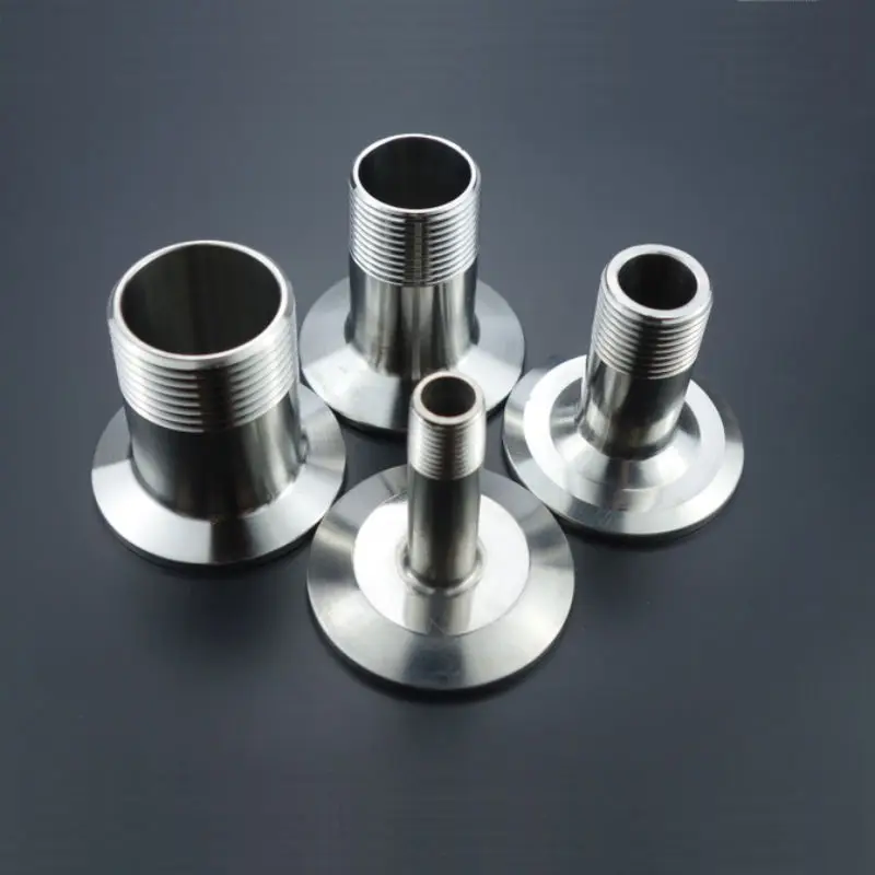 Sanitary Male Threaded Ferrule Pipe Fitting Tri Clamp Type Stainless