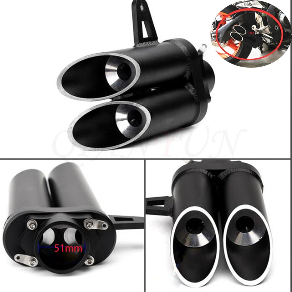 

Universal motorcycle modified off-road vehicle scooter exhaust muffler tube For HONDA PCX125 PCX150 CBR600RR CBR900RR CBR1000RR