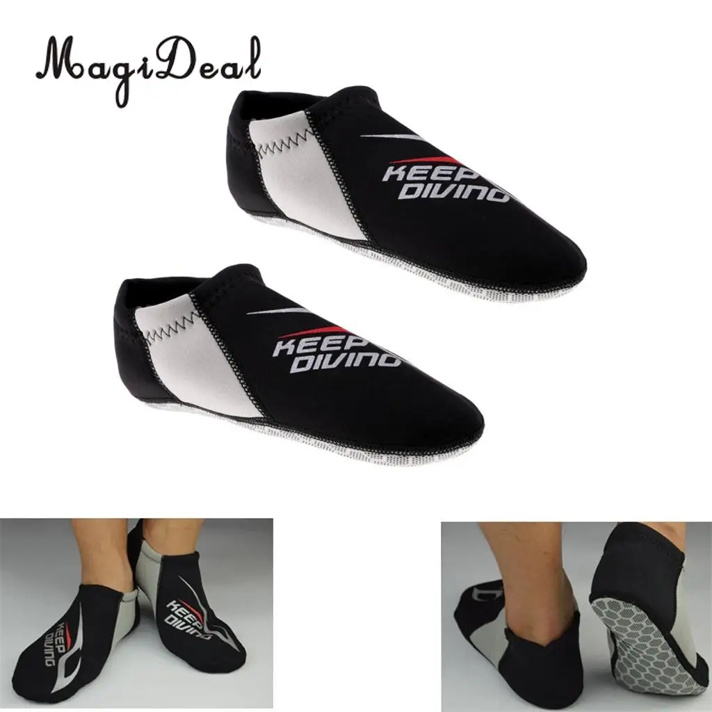 MagiDeal Adult Men Women Non-slip 3mm Neoprene Aqua Socks Swim Surf Beach Scuba Diving Water Sports Wetsuit Shoes Boots Fins