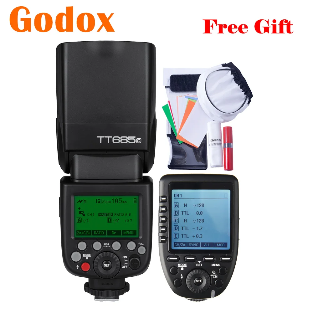 Godox TT685 TT685C 2.4G TTL Camera Flash Speedlite Xpro C Transmitter Trigger For Canon 5D 6D 7D