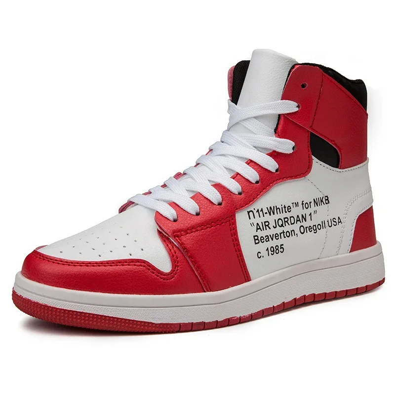 

2018 Autumn Winter Shoes Men Mixed Colors Fashion Basketball Shoes Male Hip-hop Street Style Sneakers Men High Top Size 39-44