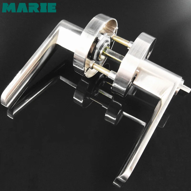 LH3007 Stainless Steel Privacy/Passage Interior Door Lock Set Brushed Nickel Bathroom Door Handle Bedroom Door Knob