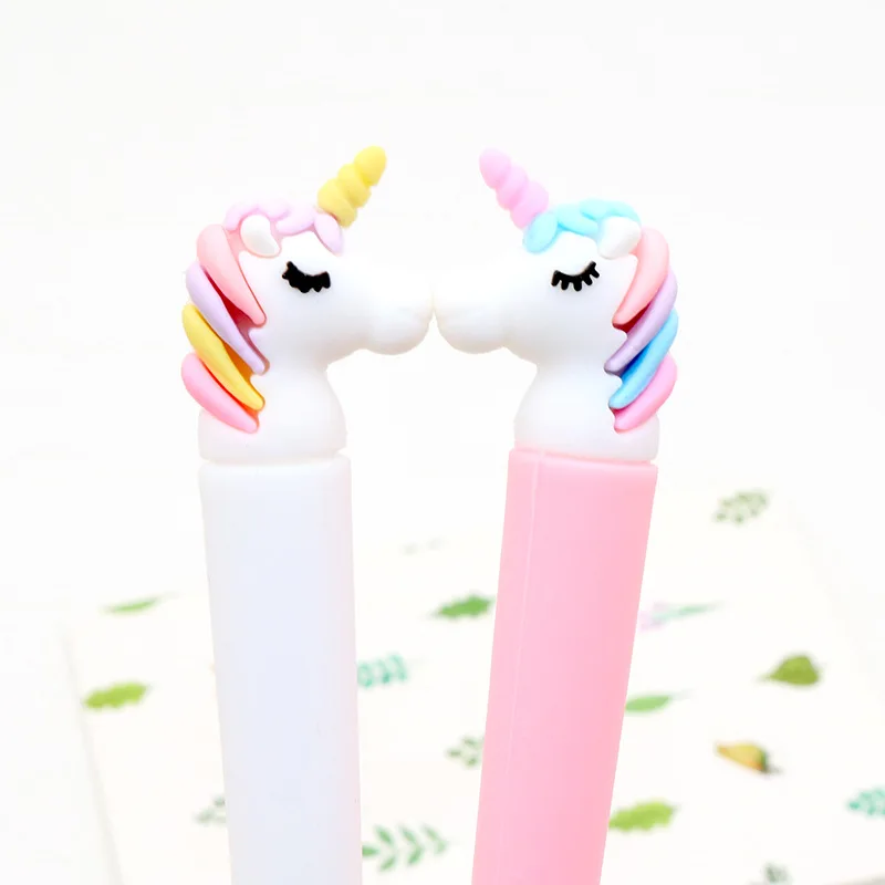 

Jonvon Satone 20 Pcs Creative Gel Pen Unicorn Cute Neutral Pen Black 0.5 For Writing Wholesale School Supplies Caneta Escolar