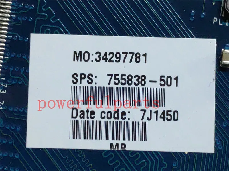 Ноутбук материнской платы для hp 14-R серии LA-A995P 755838-501 755838-601 755838-001 с N2815 ЦП полностью протестированы хорошо