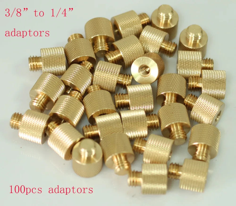 100x латунь адаптер 1/4 &quot - 20 женский до 3/8 16 fr свет стенд штатив камеры ( 100 шт) |