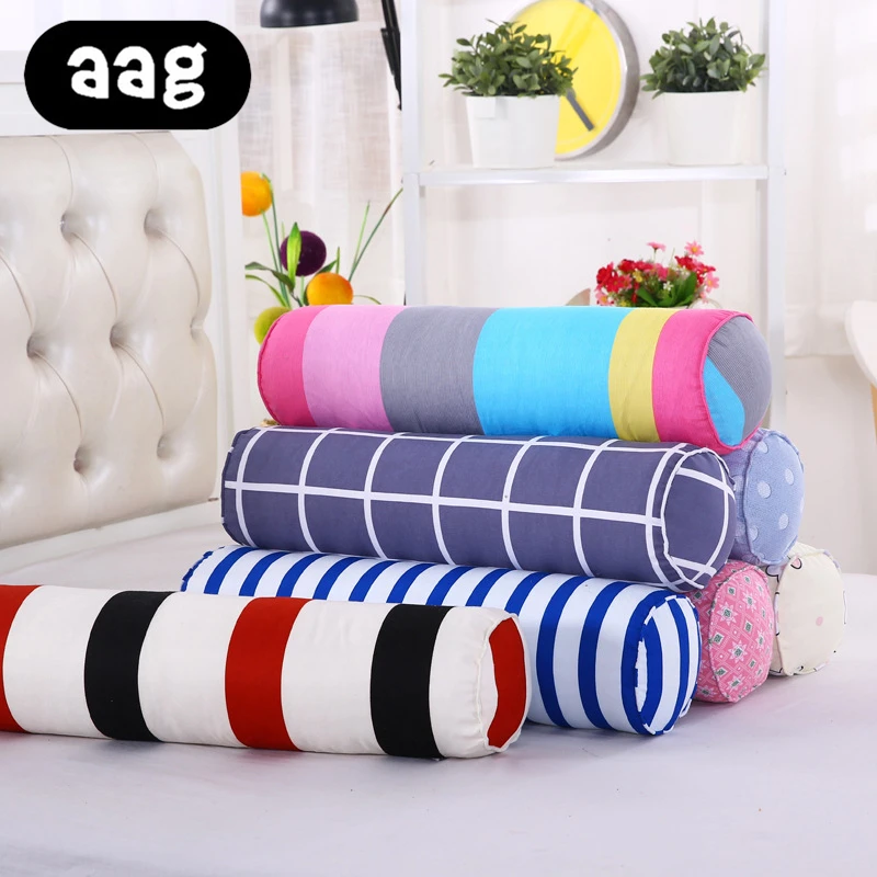 AAG New Long Column Large Cotton Linen Pillow Candy Cylinder Waist