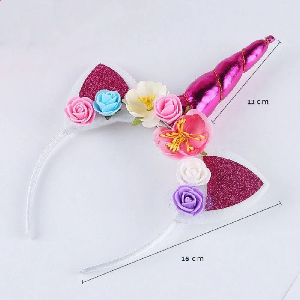 best Baby Accessories UK Magical Unicorn Horn Head Birthday Party Kid Hair Headband Dress Cosplay Decorative Headwear newborn socks for babies Baby Accessories