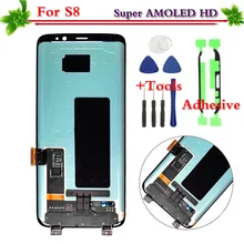 100 Test Black For Samsung Galaxy S8 S8 Plus G950 G955 LCD Display Touch Screen Digitizer