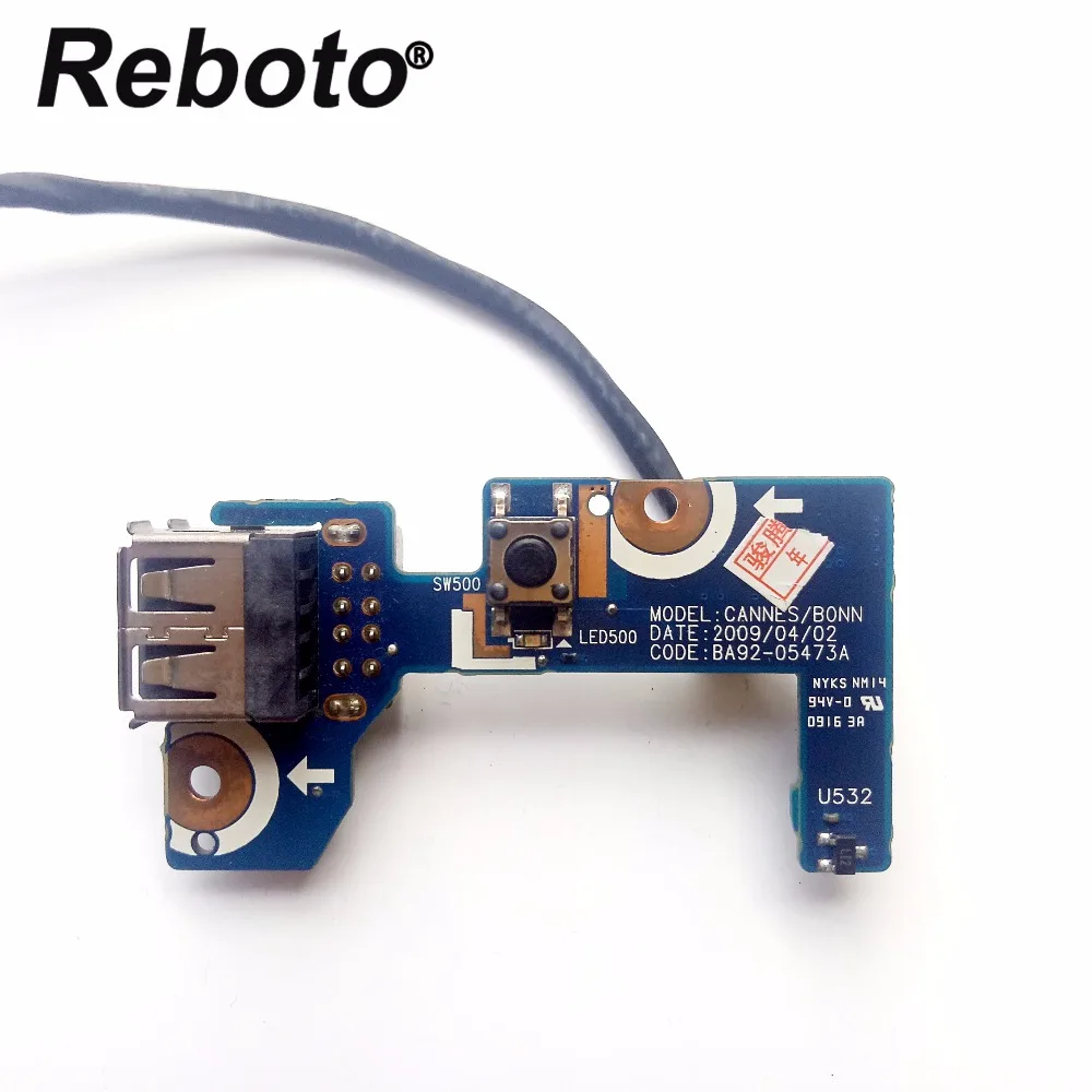 

original For Samsung R518 R620 R720 R520 R522 Power Button / USB Board + Cable BA92-05473A Tested