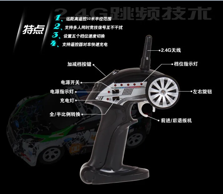 A989 1:24 RC автомобиль 2,4 г радиоуправляемые игрушки р/у 5CH Скорости дистанционного управления автомобилем 25 км/ч для активного отдыха и L929 L939