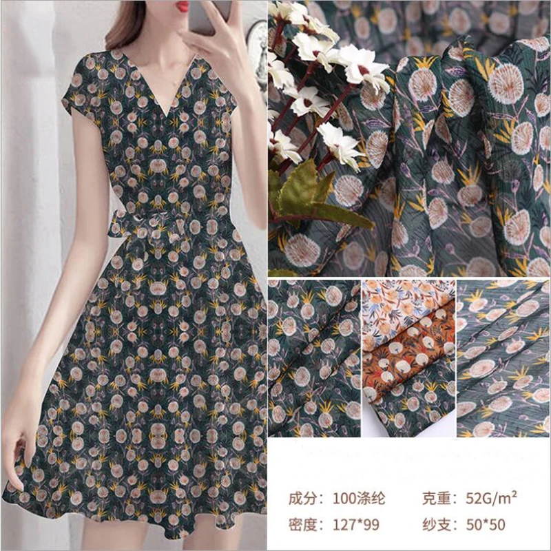 

148x100cm high-grade chiffon fabric, suitable for women long beach dress, shirt sewing patchwork interior