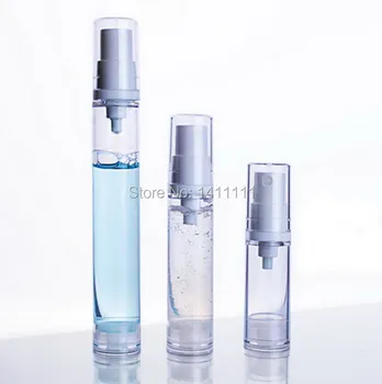 

100pcs/lot 5ML 10ml 15ml Airless pump fragrant liquid Fine mist Perfume Atomizer Refillable Spray Empty Bottle Factory Price