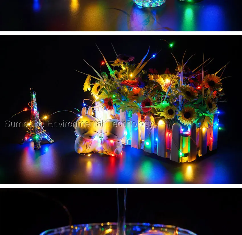 2m 3m 4m 5m 10m USB Battery Powered Waterproof LED Cooper Wire String Light Decoration Fair Lamp Christmas16