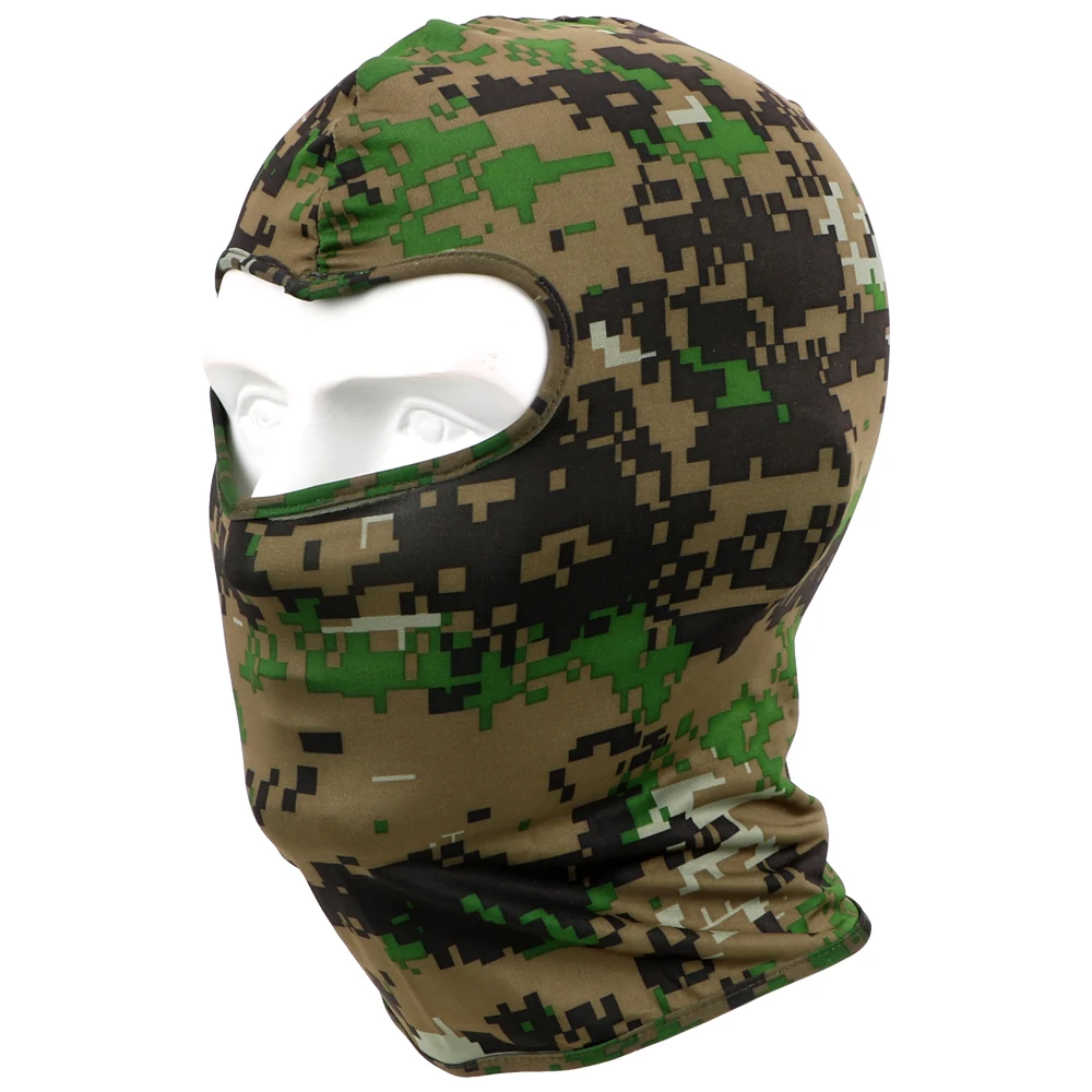 LEEPEE камуфляжная мотоциклетная маска для лица дышащая лайкра быстросохнущая маска для лица и шеи ветрозащитная Кепка для велоспорта лыжные виды спорта - Цвет: A Camouflage
