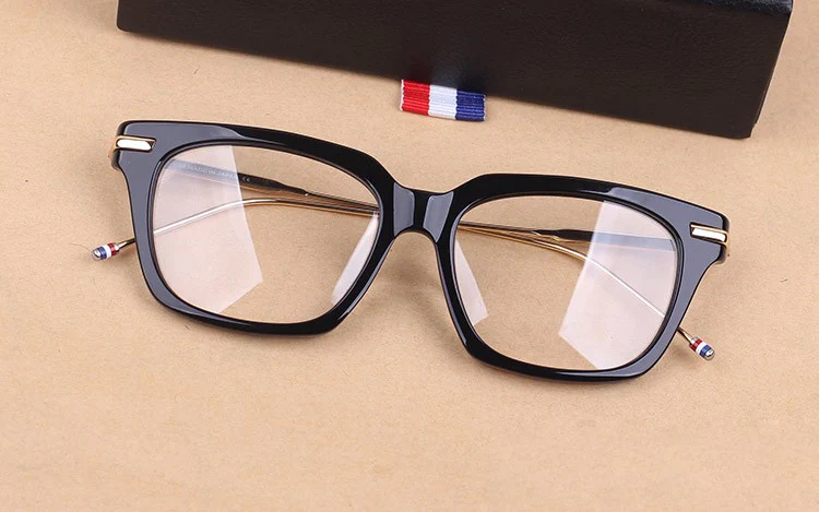 Высокое качество том квадратные очки Рамки tb701 для мужчин и женщин Роскошные оптические очки марки рамки близорукость очки с оригинальным