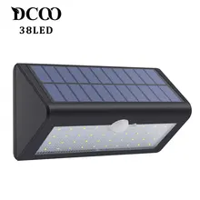 Dcoo солнечные лампы 38 светодиодов солнечные батареи светильник на солнечных батареях садовые светильники Солнечные новогодние украшения солнечные панели новогодний декор солнечная батарея товары