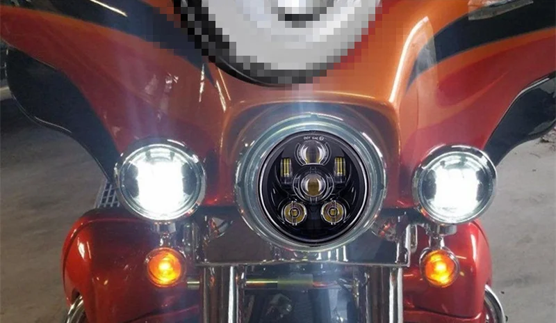 Motorcycle Headlight Daymaker Black For Harley Sportster_1
