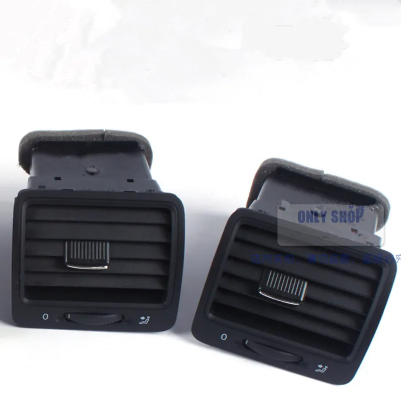PAIR FRONT LEFT and RIGHT BLACK AIR OUTLET Dashboard VENT Assembly